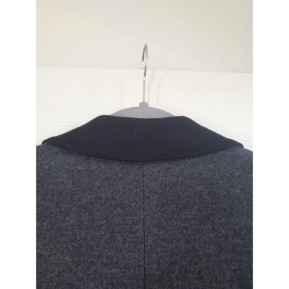 J. Crew Tuxedo 100% Wool Grey Black Preppy 1-Button Jacket Blazer, Women's 12 - Picture 10 of 13